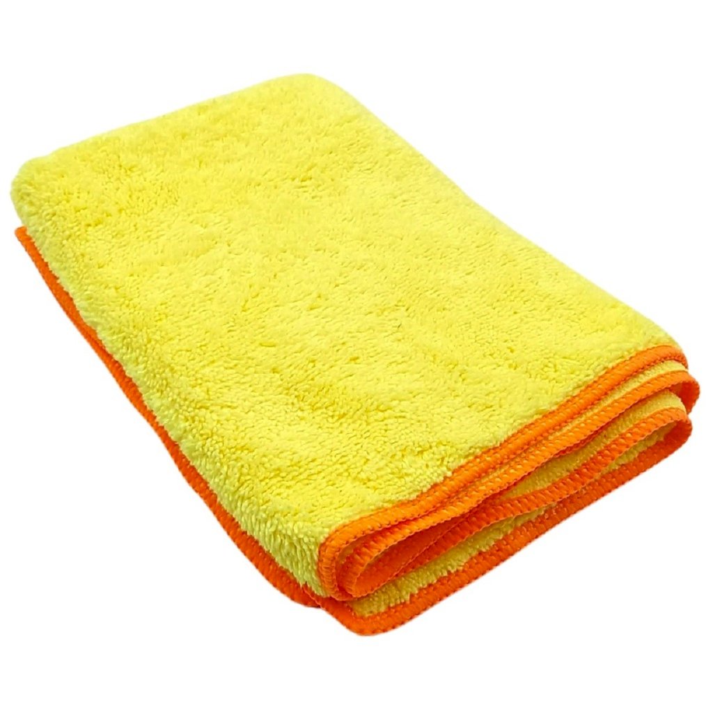 TOALHA DE MICROFIBRA AMARELA 40X60CM 350GSM 