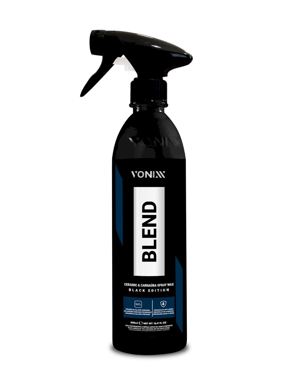 BLEND CERAMIC & CARNAÚBA SPRAY WAX BLACK EDITION 500ML - VONIXX