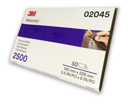 Lixa D'água 3m Para Polimento  2500 