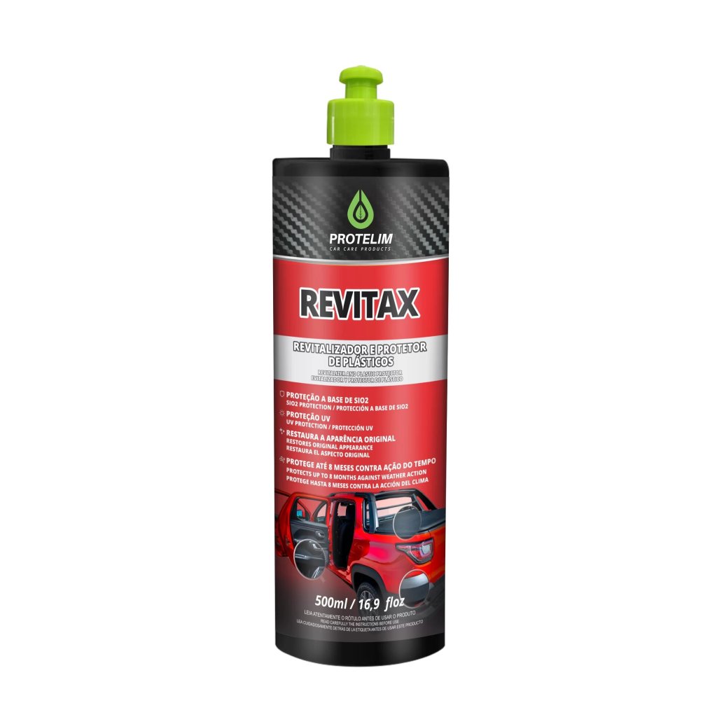 REVITAX REVITALIZADOR E PROTETOR DE PLÁSTICOS 500ML - PROTELIM