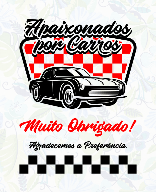 TAPETE PAPEL AUTOMOTIVO - APAIXONADOS POR CARRO 4KG