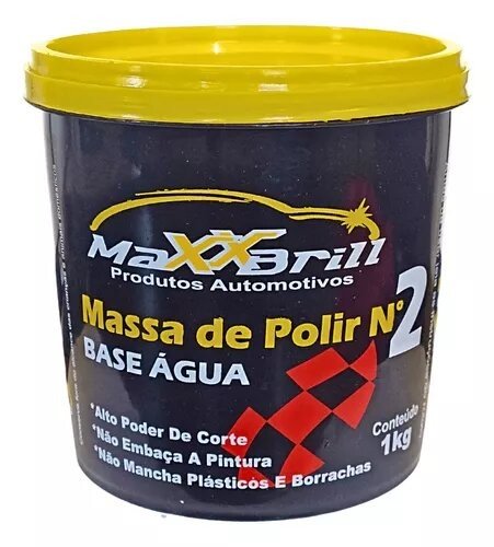 MASSA DE POLIR Nº2 BASE D'ÁGUA 1KG - MAXXBRILL