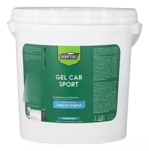 GEL CAR SPORT 3,6KG PROTEÇÃO PARA PLÁSTICOS E BORRACHAS - NOBRECAR