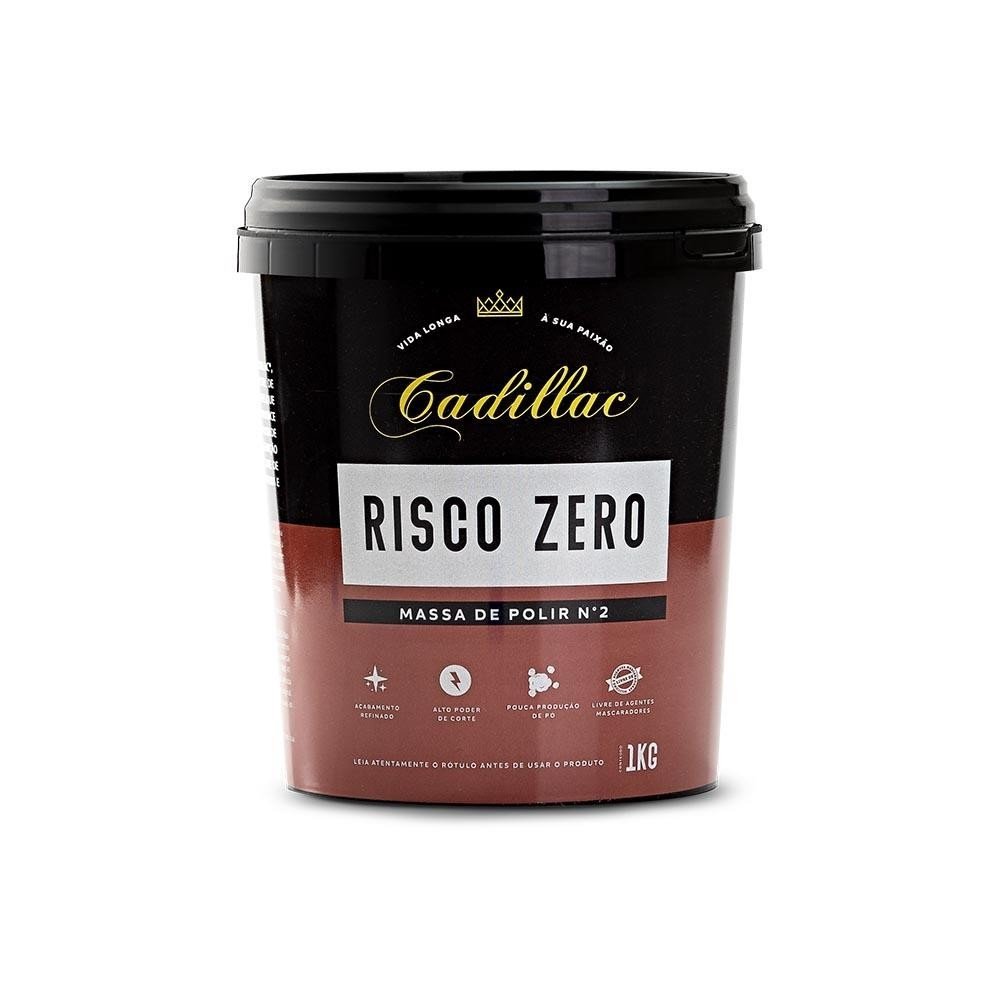  RISCO ZERO MASSA DE POLIR Nº2 BASE D'ÁGUA 1KG - CADILLAC