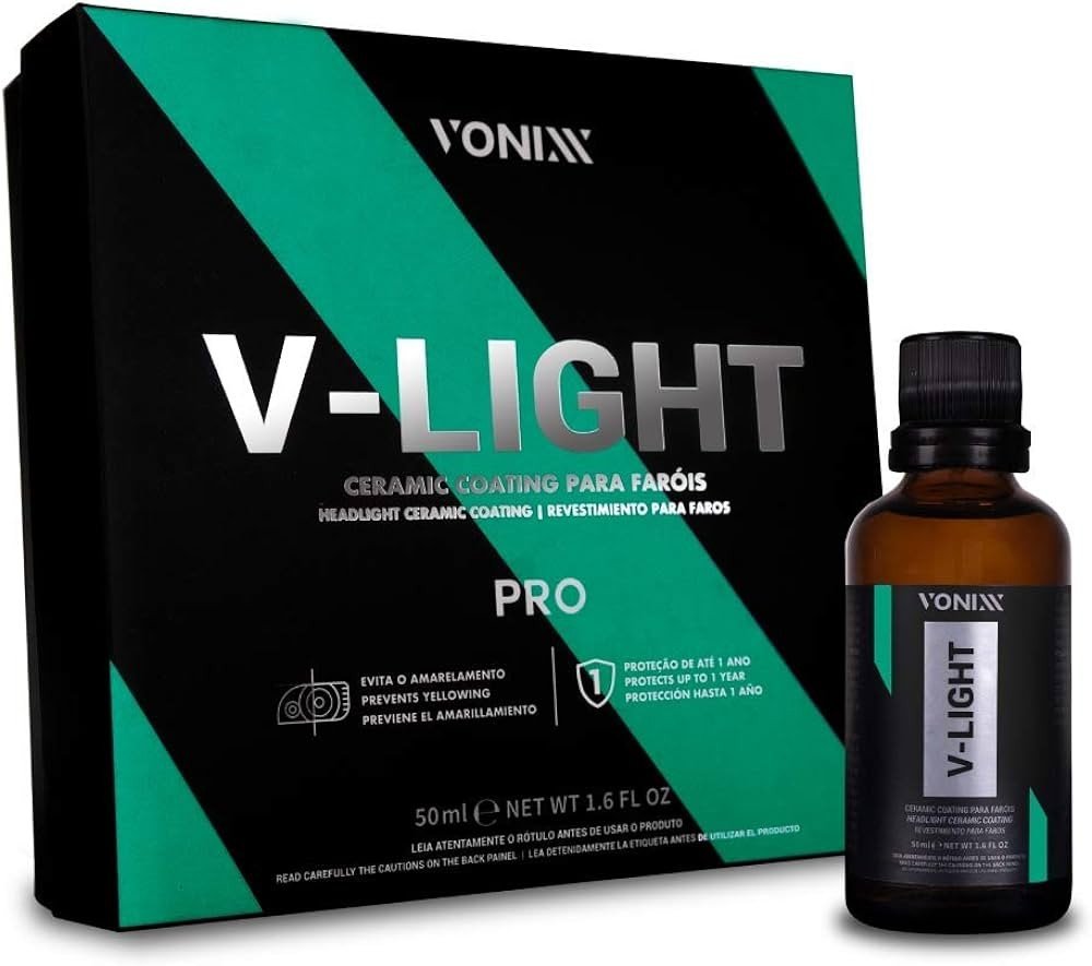 V-LIGHT PRO CERAMIC COATING PARA FARÓIS 50ML - VONIXX