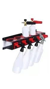  SUPORTE PARA PULVERIZADORES – 5 FUROS + 5 GANCHOS