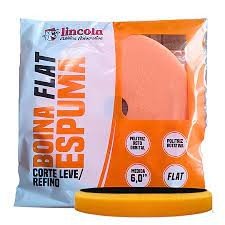 BOINA FLAT DE ESPUMA CORTE LEVE/REFINO LARANJA 6