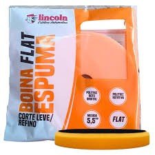 BOINA FLAT DE ESPUMA CORTE LEVE/REFINO LARANJA 5,5