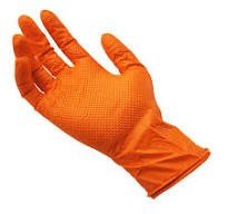 LUVA DE PROTAÇÃO NITRÍLICA LARANJA - PCT COM 5 PARES