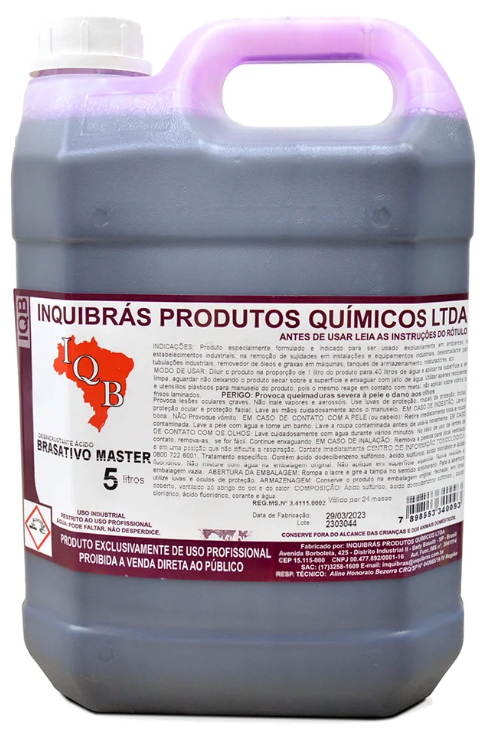BRASATIVO MASTER (ATIVADO) 5L CONCENTRADO 1/40 - INQUIBRÁS