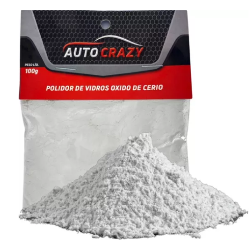 OXIDO DE CERIO 100G POLIDOR DE VIDROS - AUTO CRAZY