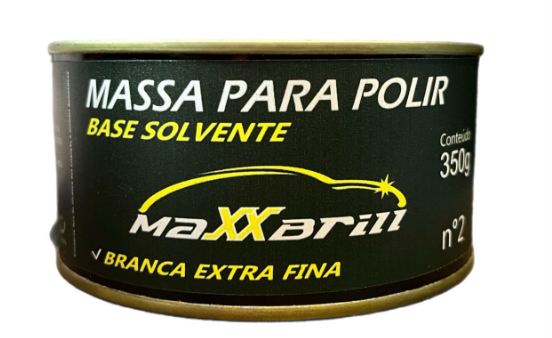 MASSA DE POLIR BASE DE SOLVENTE 350G - MAXXBRILL