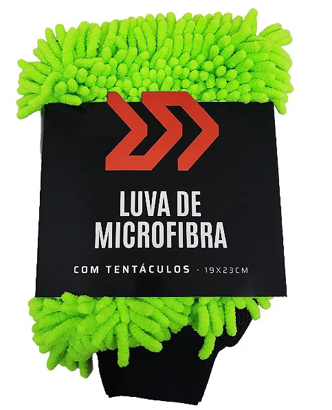 LUVA DE MICROFIBRA VERDE COM REMOÇÃO DE INSETOS - AUTOAMERICA
