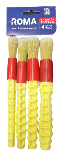 KIT DE PINCEIS PARA DETALHAMENTO C/4 - ROMA