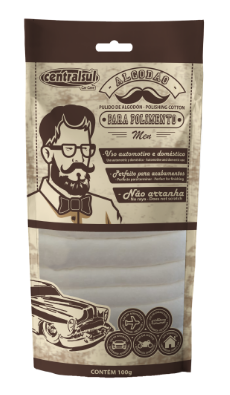 ALGODÃO PARA POLIMENTO AUTOMOTIVO 100g - CENTRALSUL