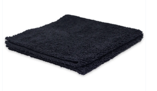 TOALHA DE MICROFIBRA BLACK 400GSM 40X40 SEM COSTURA - ÁKORA