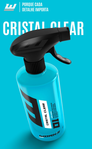 CRISTAL CLEAR  LIMPA VIDROS 500ML - WORKS DETAIL 