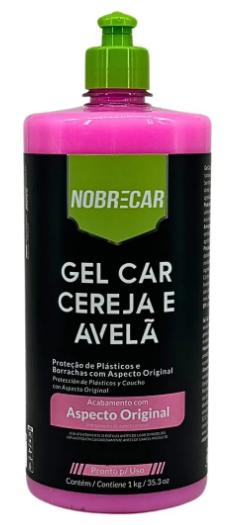 GEL CAR CEREJA E AVELÃ 1KG PROTEÇÃO PARA PLÁSTICOS E BORRACHAS - NOBRECAR