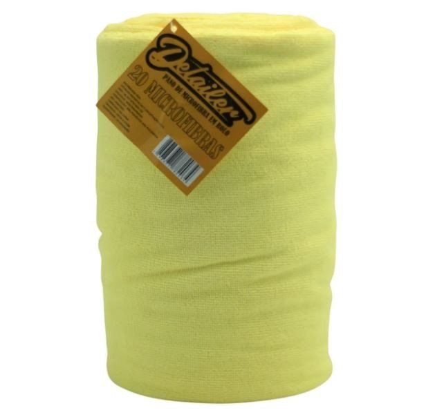 BOBINA DE MICROFIBRA 28CM X 57CM C/ 20 UNIDADES - DETAILER