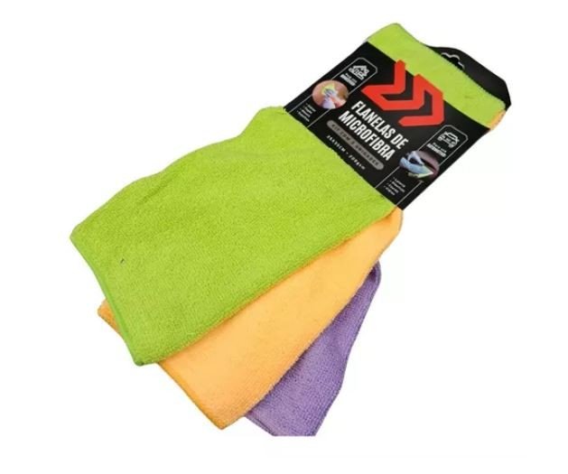 FLANELA DE MICROFIBRA 200GSM - PACK C/3 UNIDADES - AUTOAMERICA