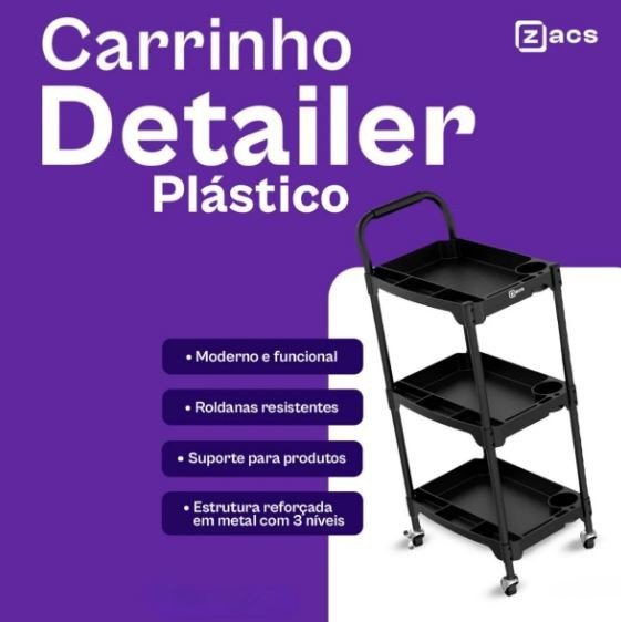 CARRINHO DETAILER PLÁSTICO - ZACS