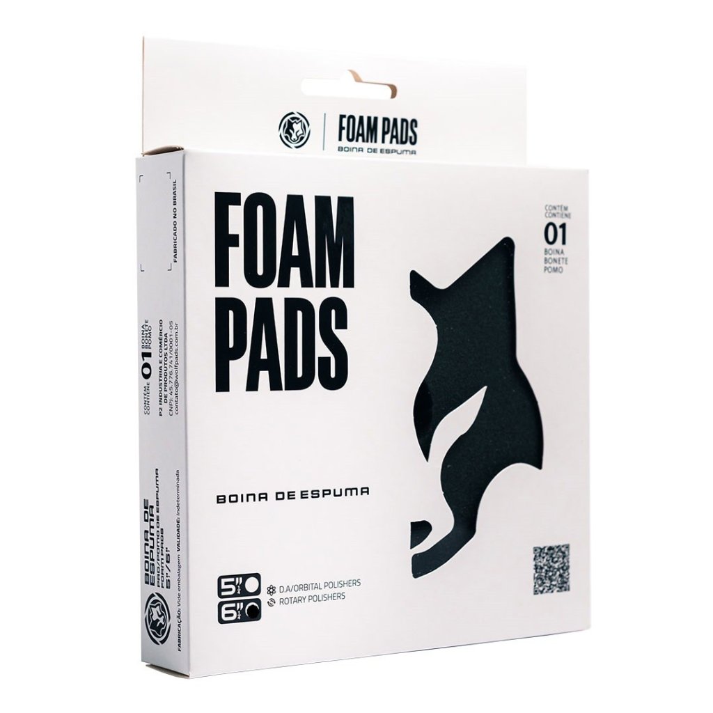 BOINA DE ESPUMA - SOFT PAD PRETA 6