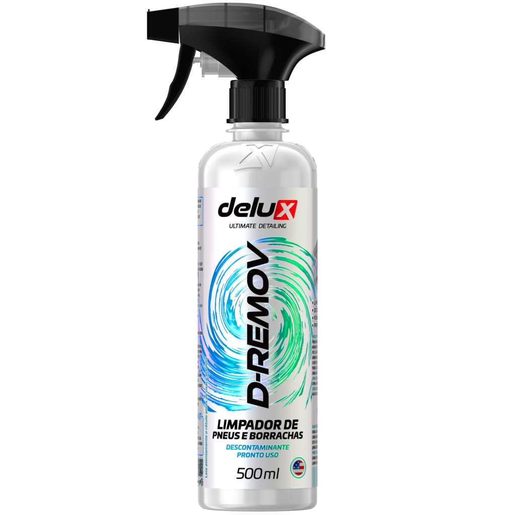 D-REMOV 500ML LIMPADOR DE PNEUS E BORRACHAS - DELUX