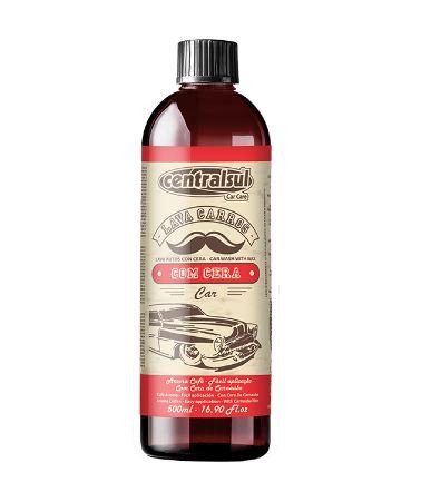 SHAMPOO LAVA CARROS COM CERA 500ML - CENTRALSUL