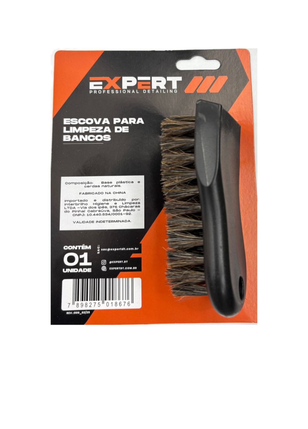 ESCOVA PARA LIMPEZA DE BANCOS - EXPERT