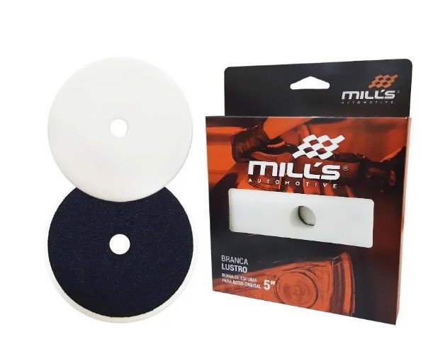 BOINA DE ESPUMA BRANCA CORTE AGRESSIVO 5'' - MILLS