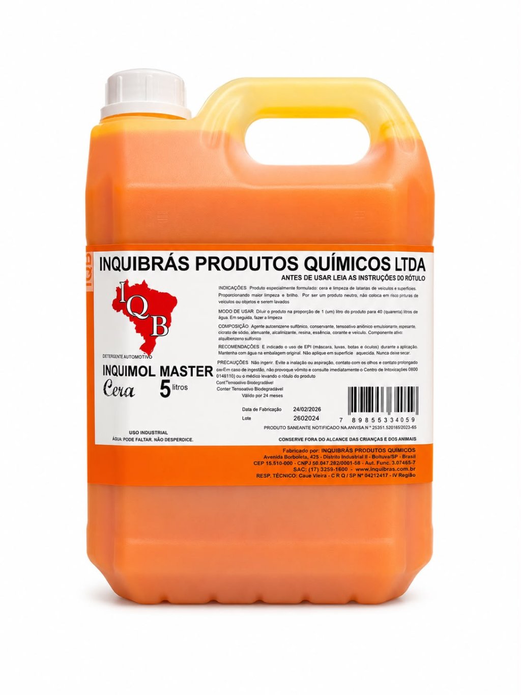 INQUIMOL MASTER C/ CERA 5L  - INQUIBRÁS
