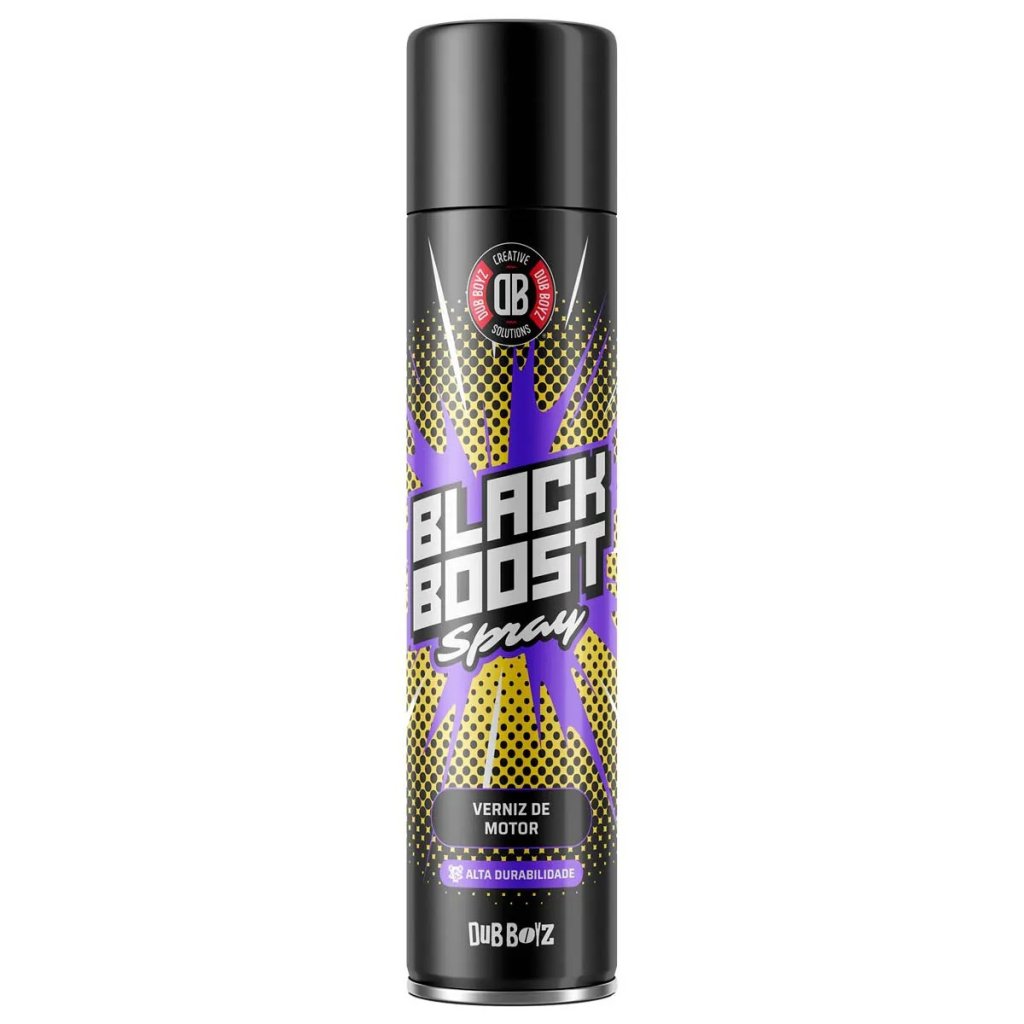  VERNIZ DE MOTOR BLACK BOOST SPRAY 400g/210ml - DUB BOYZ