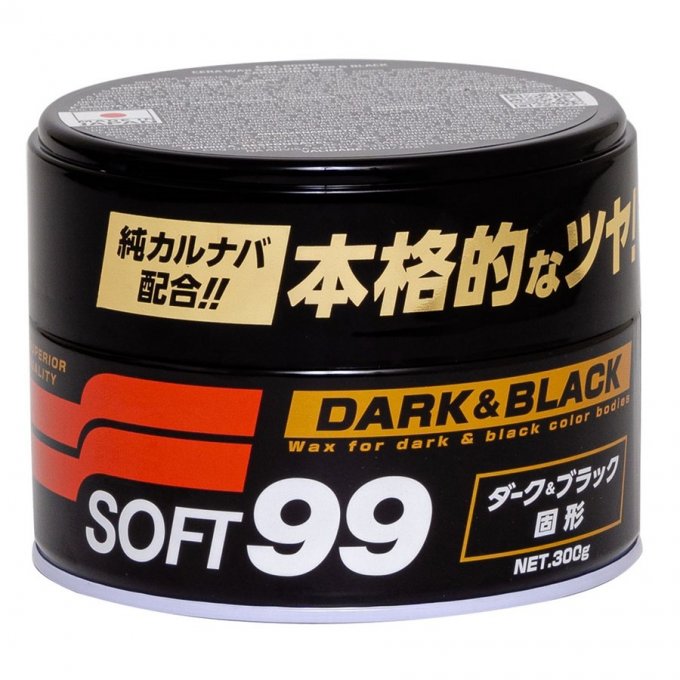 DARK & BLACK CERA DE CARNAÚBA PARA CORES ESCURAS 300g - SOFT99