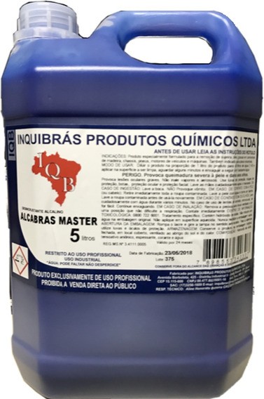 ALCABRAS MASTER (SOLUPAN/DESENGRAXANTE) 5L CONCENTRADO 1/40 - INQUIBRÁS