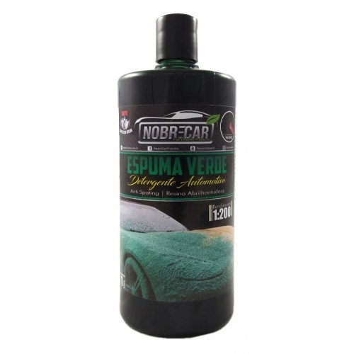 ESPUMA VERDE 1L SHAMPOO AUTOMOTIVO - NOBRECAR