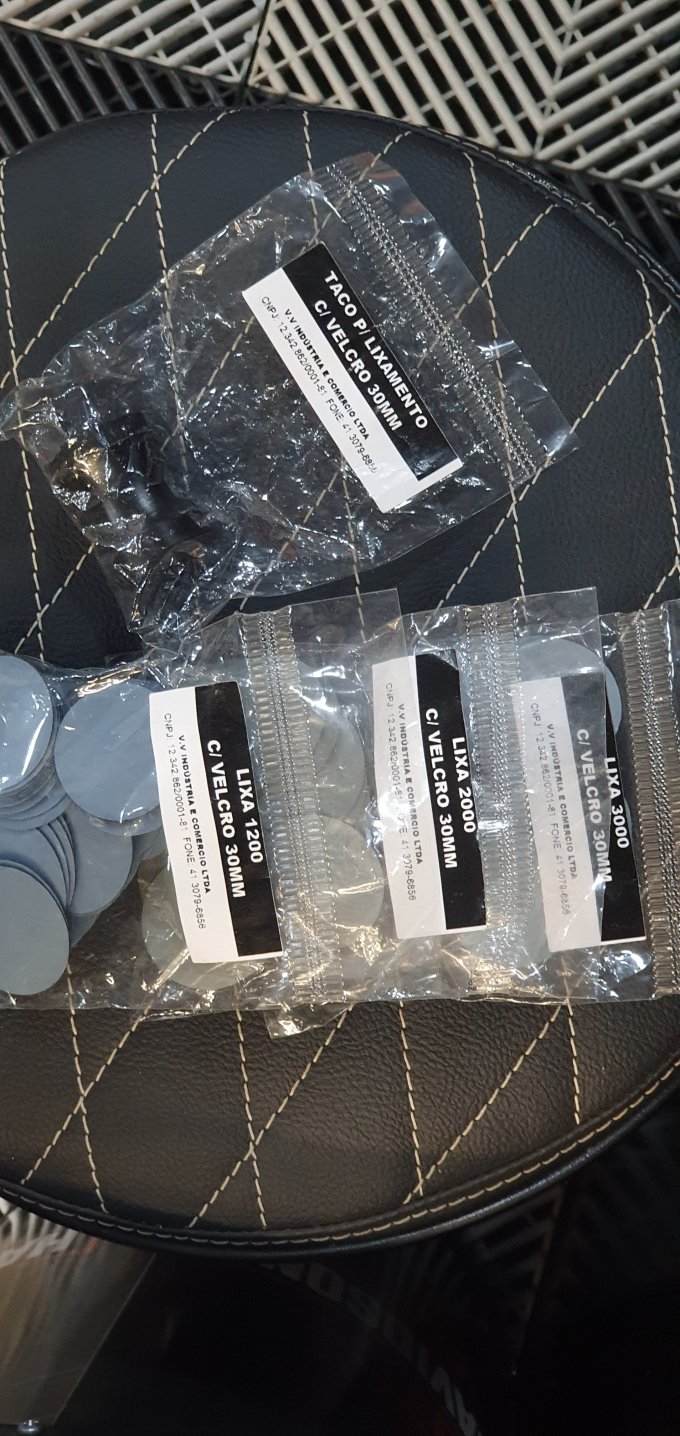 Taquinho Suporte para Lixamento C/ Velcro 30mm