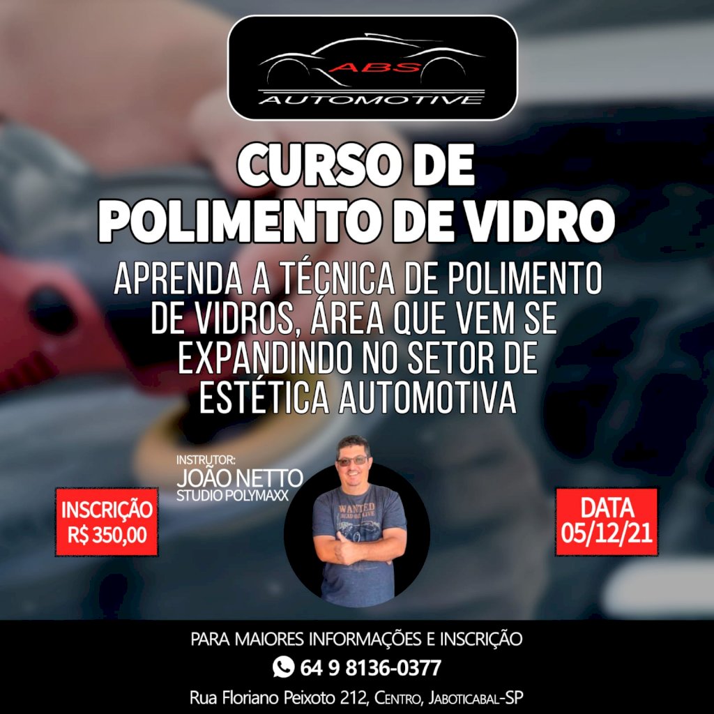 Curso Polimento de Vidros