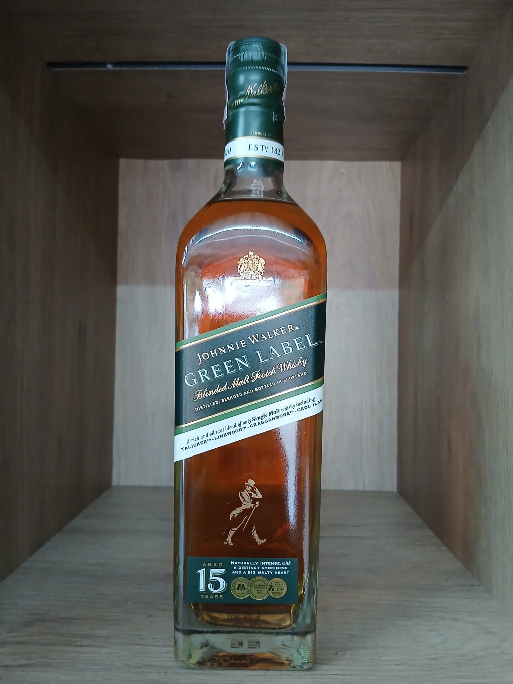 WHISKY GREEN LABEL 750ML