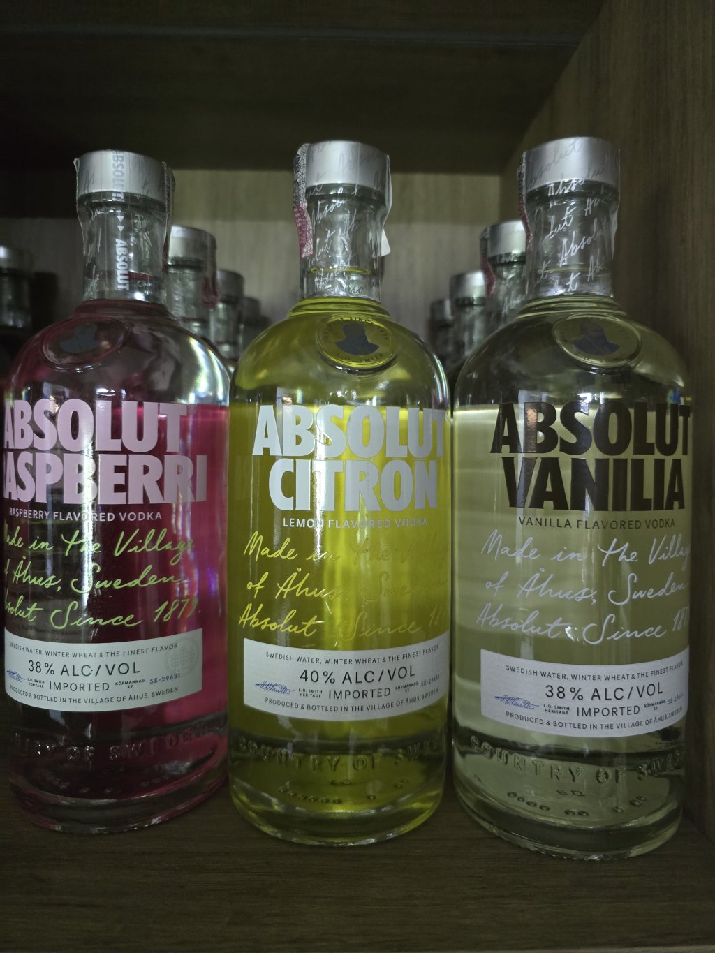 ABSOLUT 750ML SABORES