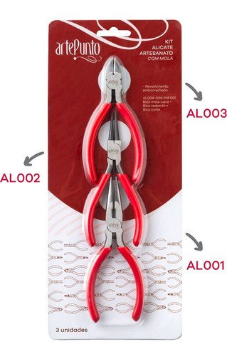 Kit Alicate ArtePunto Ref:AL004 03und