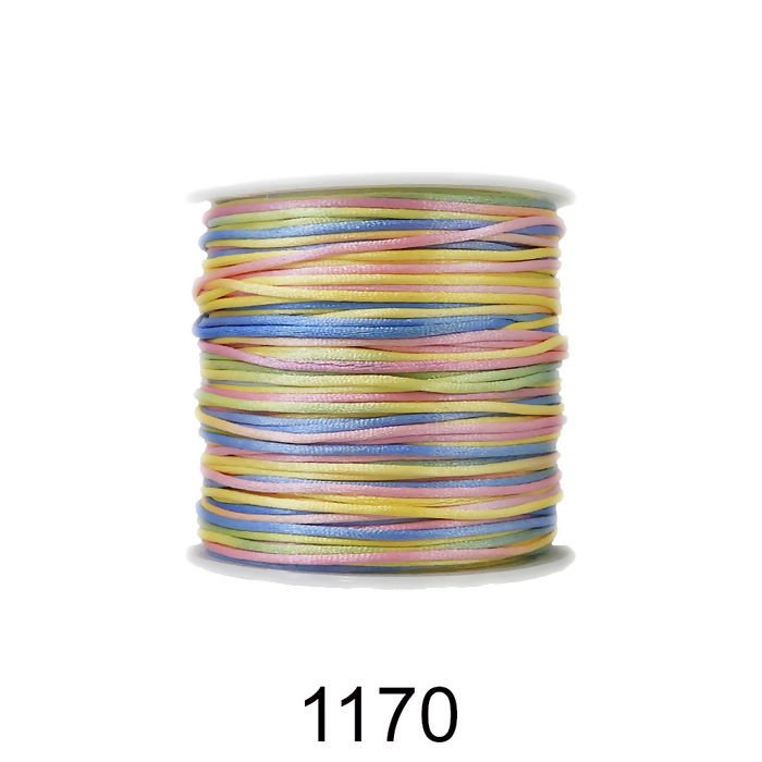 Rabo de rato Cetim ArtePunto MULTICOR CLARO Cor1170 1mm 50mt