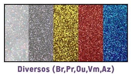 Eva Gliter MAKE+ Sortido 40x48cm 10folhas