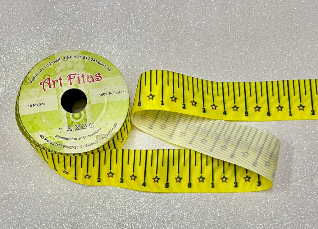 Fita Gorgurão Escolar(régua) ArtFitas Ref:G1891 38mm 10mt