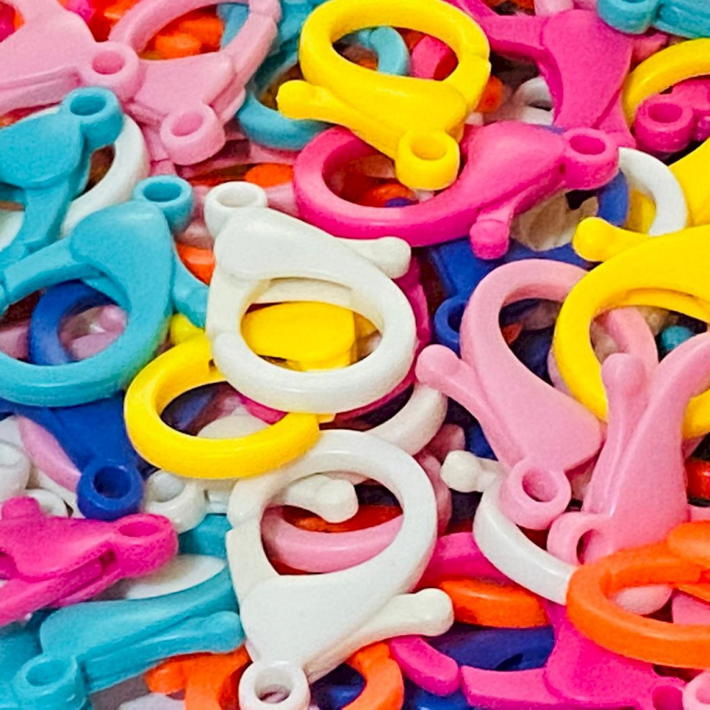 Fecho Lagosta Plástico COLORIDO 35mm 06und