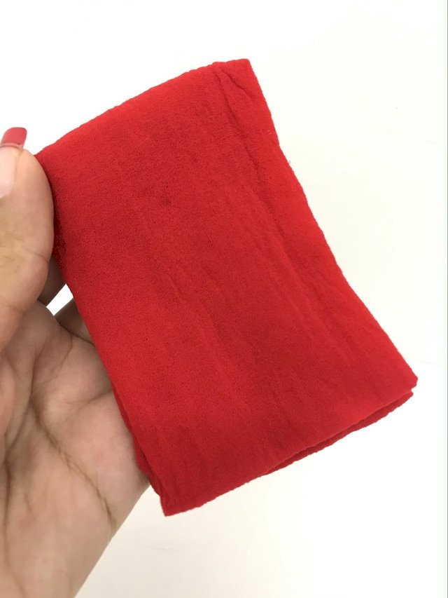 Meia de seda PASSO FOFO Vermelha