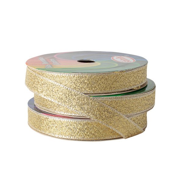 Fita Cetim Lurex Sinimbu Ref:1667/10 cor02-OURO 10mm 10mt