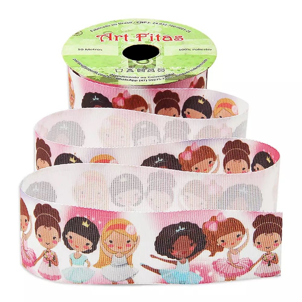 Fita Gorgurão Bailarinas ARTFITAS Ref:G1436 38mm 10mt
