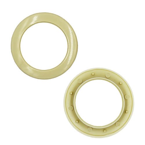 Ilhós para Cortina n°28 REDONDO BEGE 10und