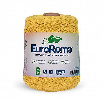 Barbante Euroroma n°8 450-OURO 457mt 600g