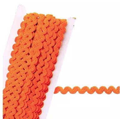 Sianinha São José fina Ref:223/01 Cor178-LARANJA CITRICO 3mm 10mt
